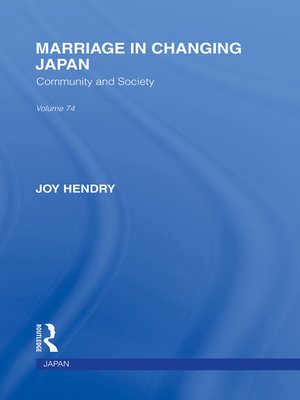 cover image of Marriage in Changing Japan